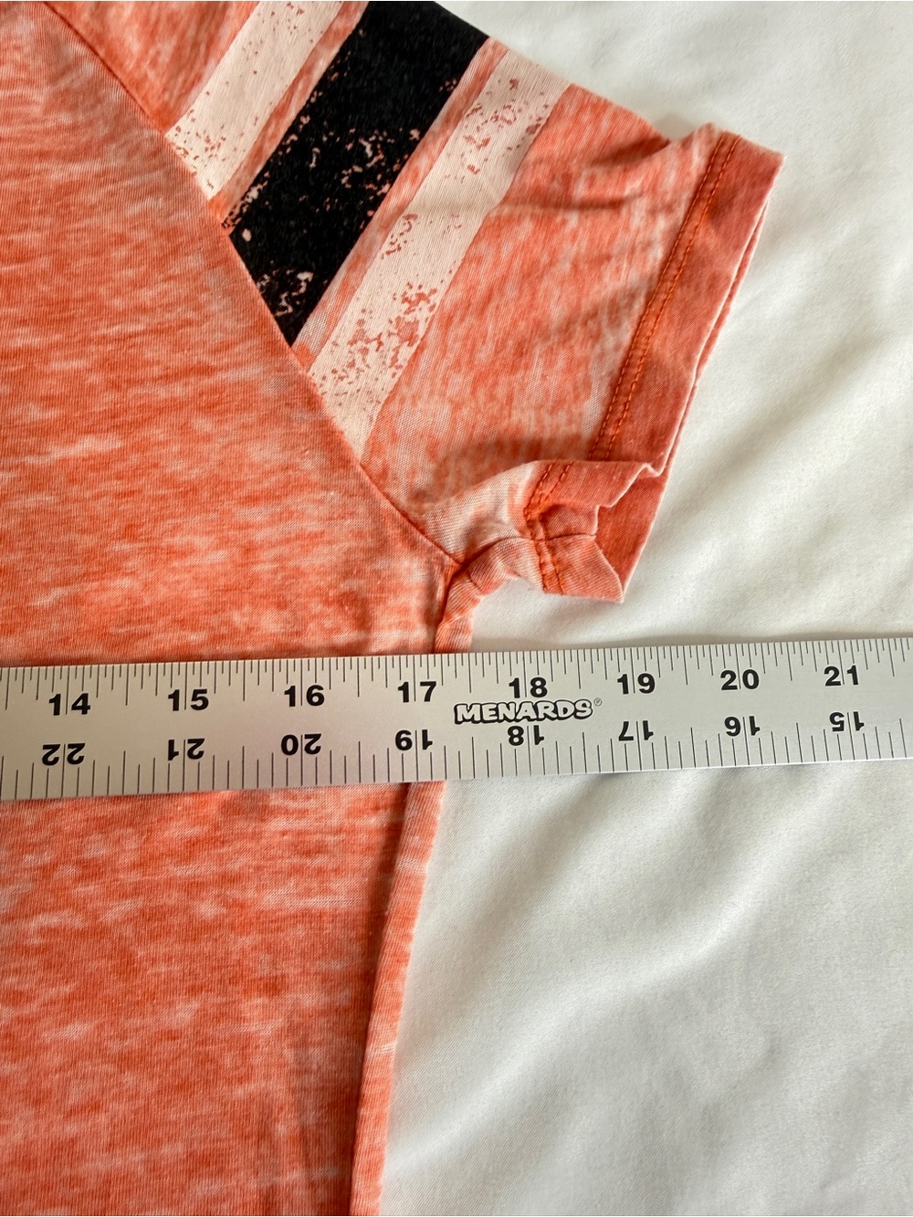Harley-Davidson Women's Genuine Oil Can Burnout V-neck Tee Vintage Orange Small - Picture 8 of 10